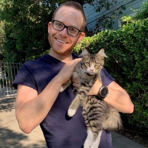 Ryan Lester with Cat