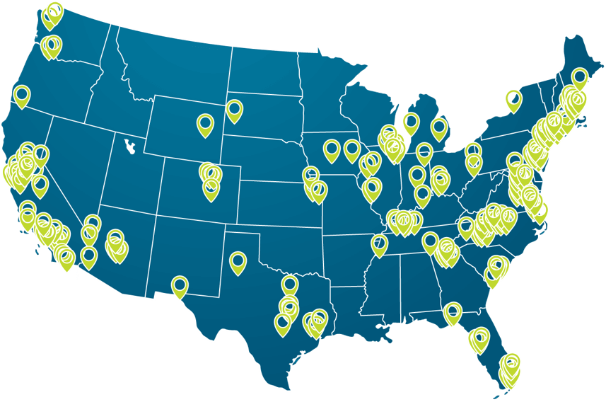 AG Sales Map Ackerman Group Sales Map
